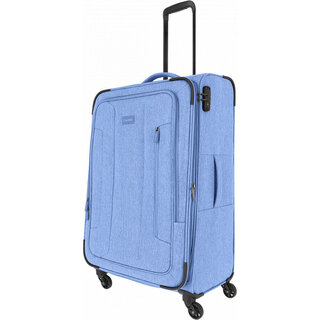 Большой тканевый чемодан Travelite Boja на 84 л весом 3,6 кг Синий